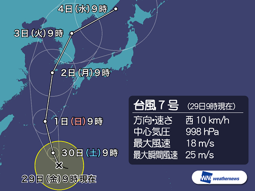 台風７号発生！北谷ハーリー中止のお知らせ