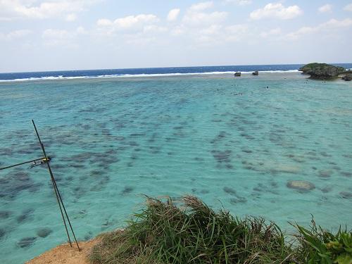 沖縄の海は冬でもきれい