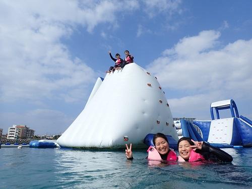 冬でも海上アスレチックは楽しめる！？国内唯一？年中開催の水上アスレチック！