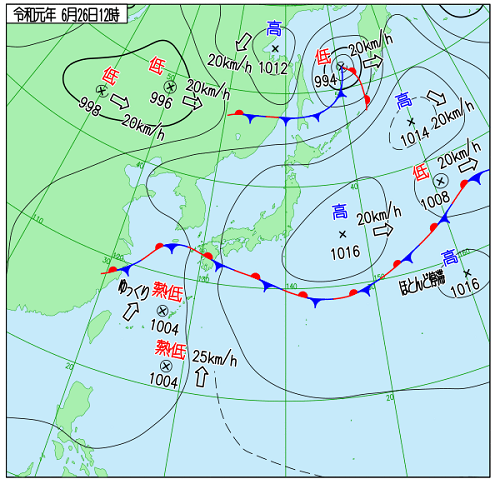 気象庁 天気図