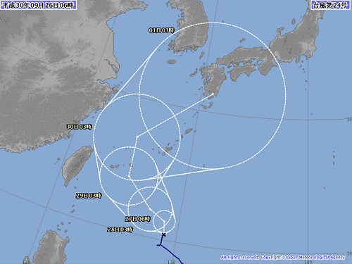 台風対策継続中